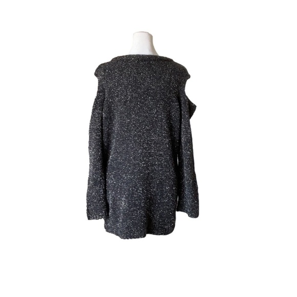 Venus Cold Shoulder Metallic Sweater - Picture 5 of 14